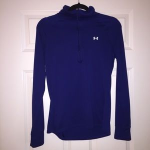 Royal Blue Under Armor Half-Zip Size Medium
